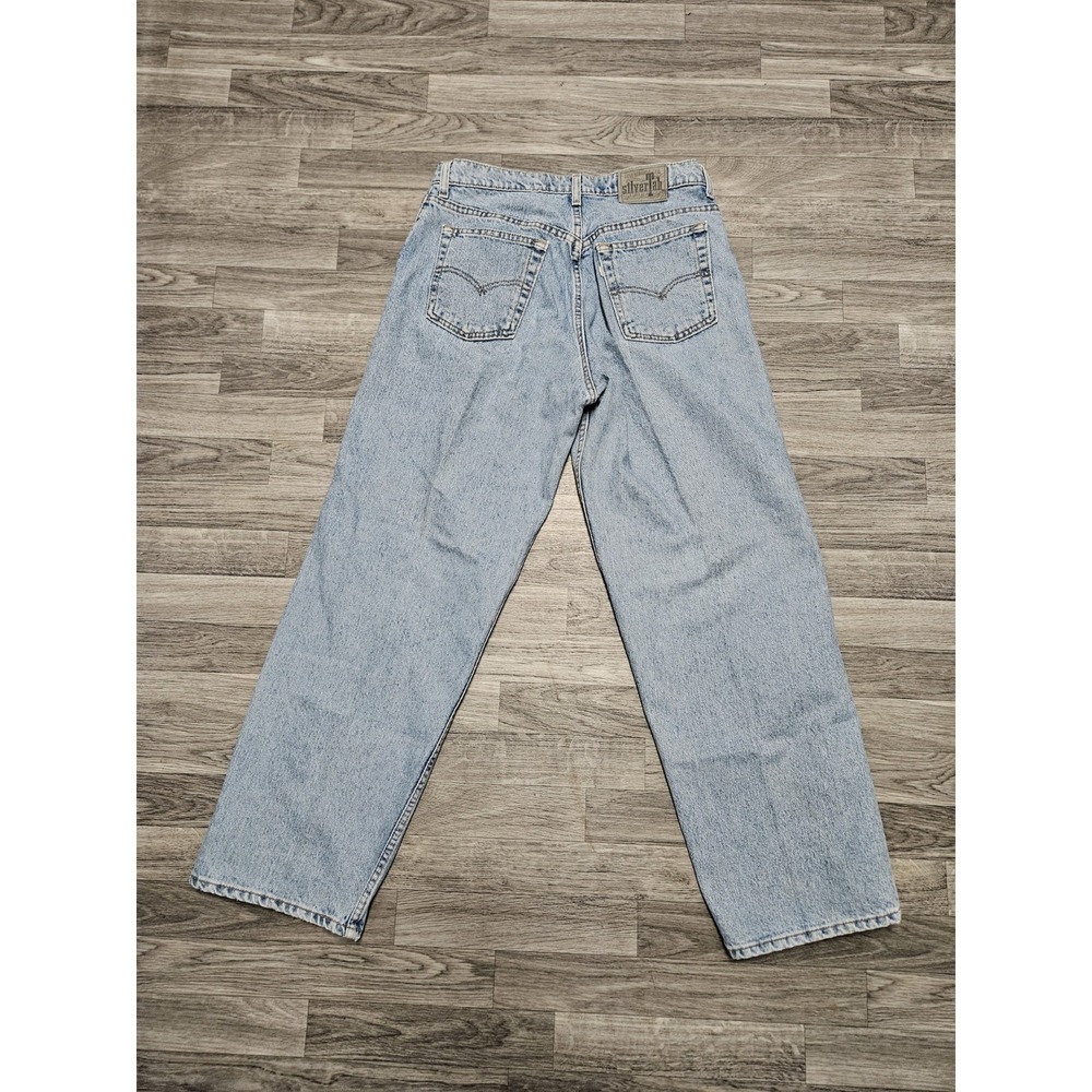 Vintage 90s Levi's Silvertab Baggy Purple Label Jeans Size 32X33 Grunge Skater - Picture 6 of 13